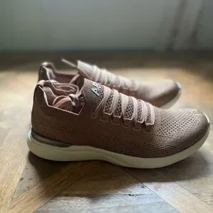 APL | Shoes | Apl Tan Shimmer Knit Sneakers New | Poshmark display picture 1